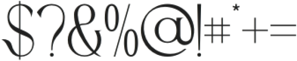 Roquila-Regular otf (400) Font OTHER CHARS