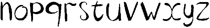 Rory Regular otf (400) Font LOWERCASE