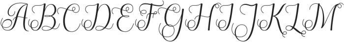 Rosalen Regular otf (400) Font UPPERCASE