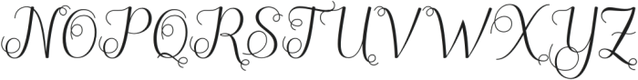 Rosalen Regular otf (400) Font UPPERCASE