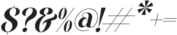 Rosalia Italic otf (400) Font OTHER CHARS