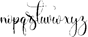 Rosaliana otf (400) Font LOWERCASE