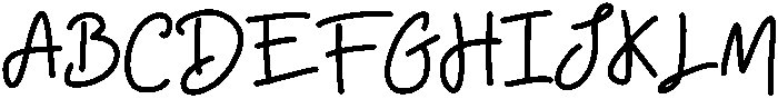 Rosalie Regular otf (400) Font UPPERCASE
