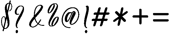 Rosalina otf (400) Font OTHER CHARS