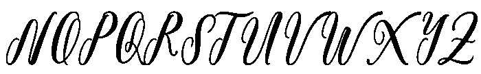 Rosalina otf (400) Font UPPERCASE