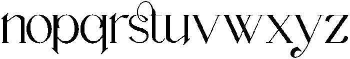 Rosalina otf (400) Font LOWERCASE