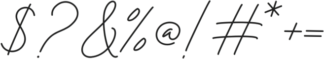 Rosalinda Signature otf (400) Font OTHER CHARS