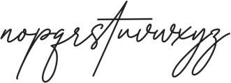 Rosalinda Signature otf (400) Font LOWERCASE