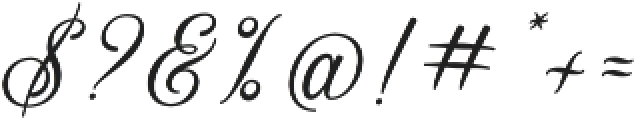 Rosaline Italic otf (400) Font OTHER CHARS