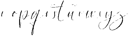 Rosaline Regular otf (400) Font LOWERCASE