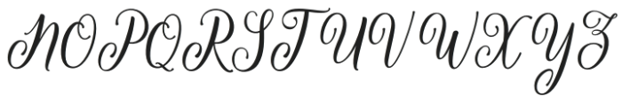 Rosallia Regular otf (400) Font UPPERCASE