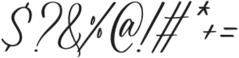 Rosalline Handwritten Regular otf (400) Font OTHER CHARS