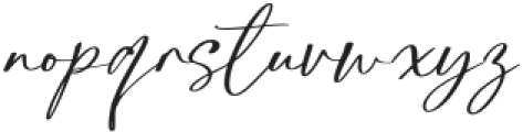 Rosalline Handwritten Regular otf (400) Font LOWERCASE