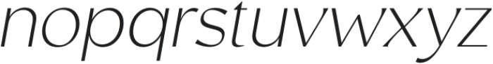 Rosan Sans Extra Light Italic otf (200) Font LOWERCASE