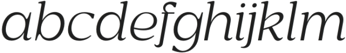 Rosan Serif Light Italic otf (300) Font LOWERCASE