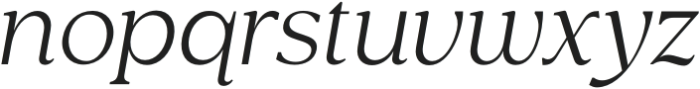 Rosan Serif Light Italic otf (300) Font LOWERCASE