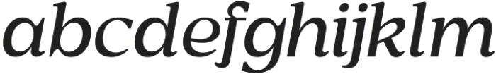 Rosan Serif Medium Italic otf (500) Font LOWERCASE