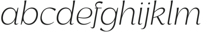 Rosan Stylish Extra Light Italic otf (200) Font LOWERCASE