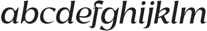 Rosan Stylish Medium Italic otf (500) Font LOWERCASE