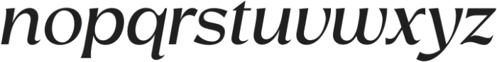 Rosan Stylish Medium Italic otf (500) Font LOWERCASE