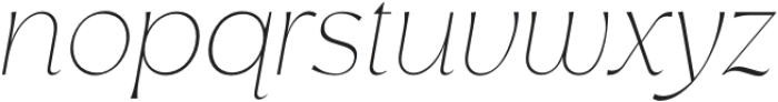 Rosan Stylish Thin Italic otf (100) Font LOWERCASE