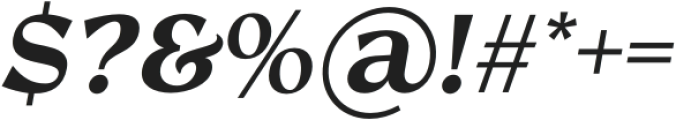 RosanSans-BoldItalic otf (700) Font OTHER CHARS