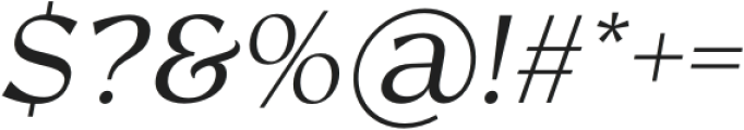 RosanSans-Italic otf (400) Font OTHER CHARS