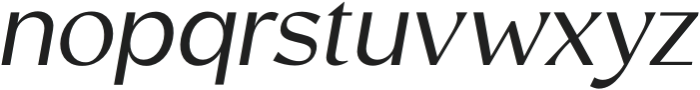 RosanSans-Italic otf (400) Font LOWERCASE