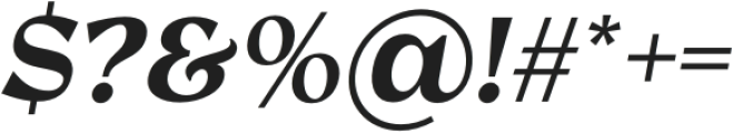 RosanStylish-BoldItalic otf (700) Font OTHER CHARS