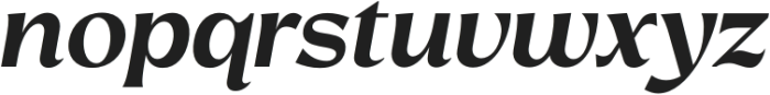 RosanStylish-BoldItalic otf (700) Font LOWERCASE