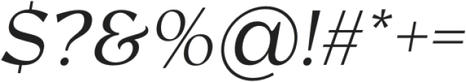 RosanStylish-Italic otf (400) Font OTHER CHARS