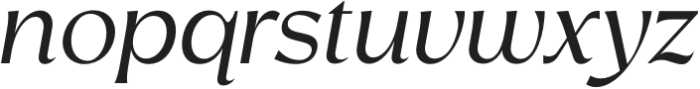 RosanStylish-Italic otf (400) Font LOWERCASE