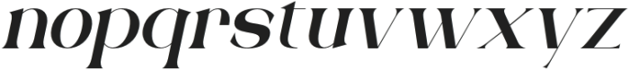 Rosavine Italic otf (400) Font LOWERCASE