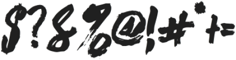 RosberGhosted otf (400) Font OTHER CHARS