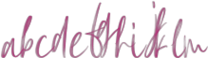 Rose Blush Regular otf (400) Font LOWERCASE