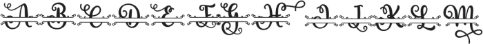 Rose Monogram otf (400) Font LOWERCASE