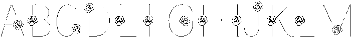 Rose Regular otf (400) Font UPPERCASE
