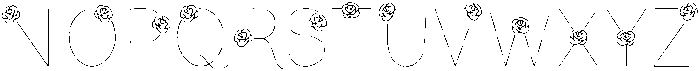 Rose Regular otf (400) Font UPPERCASE