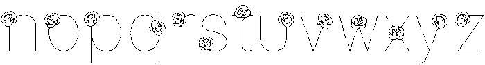 Rose Regular otf (400) Font LOWERCASE