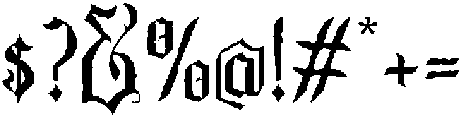 Roseartuk Rough otf (400) Font OTHER CHARS