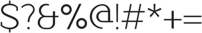 Roseau Slab Light otf (300) Font OTHER CHARS