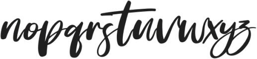 Roseday Italic otf (400) Font LOWERCASE