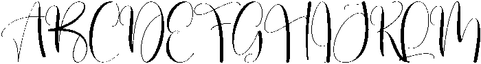 Rosella Regular otf (400) Font UPPERCASE