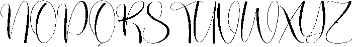 Rosella Regular otf (400) Font UPPERCASE