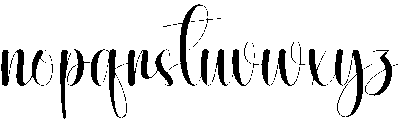 Rosella Regular otf (400) Font LOWERCASE