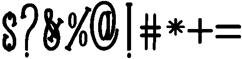 Roselle otf (400) Font OTHER CHARS