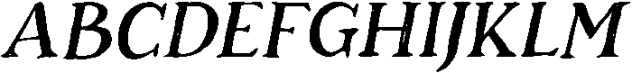Rosemary-Italic otf (400) Font UPPERCASE