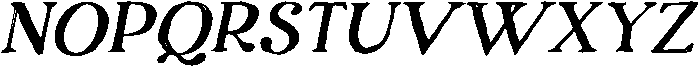 Rosemary-Italic otf (400) Font UPPERCASE
