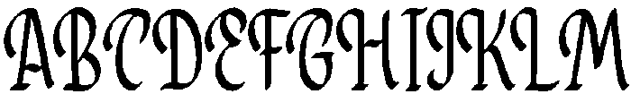 Rosemary Regular otf (400) Font UPPERCASE