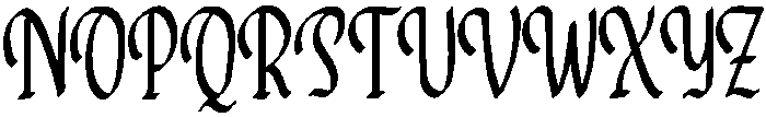 Rosemary Regular otf (400) Font UPPERCASE